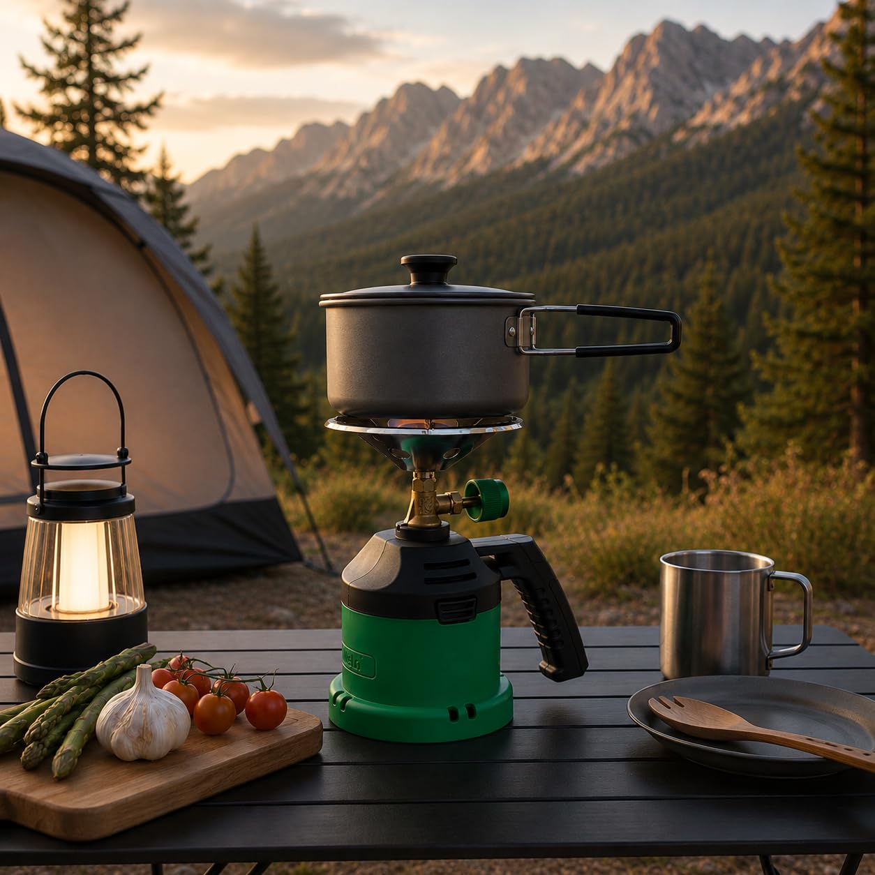NOLA Réchaud de camping gaz perçable 190 g compact extérieur randonnée