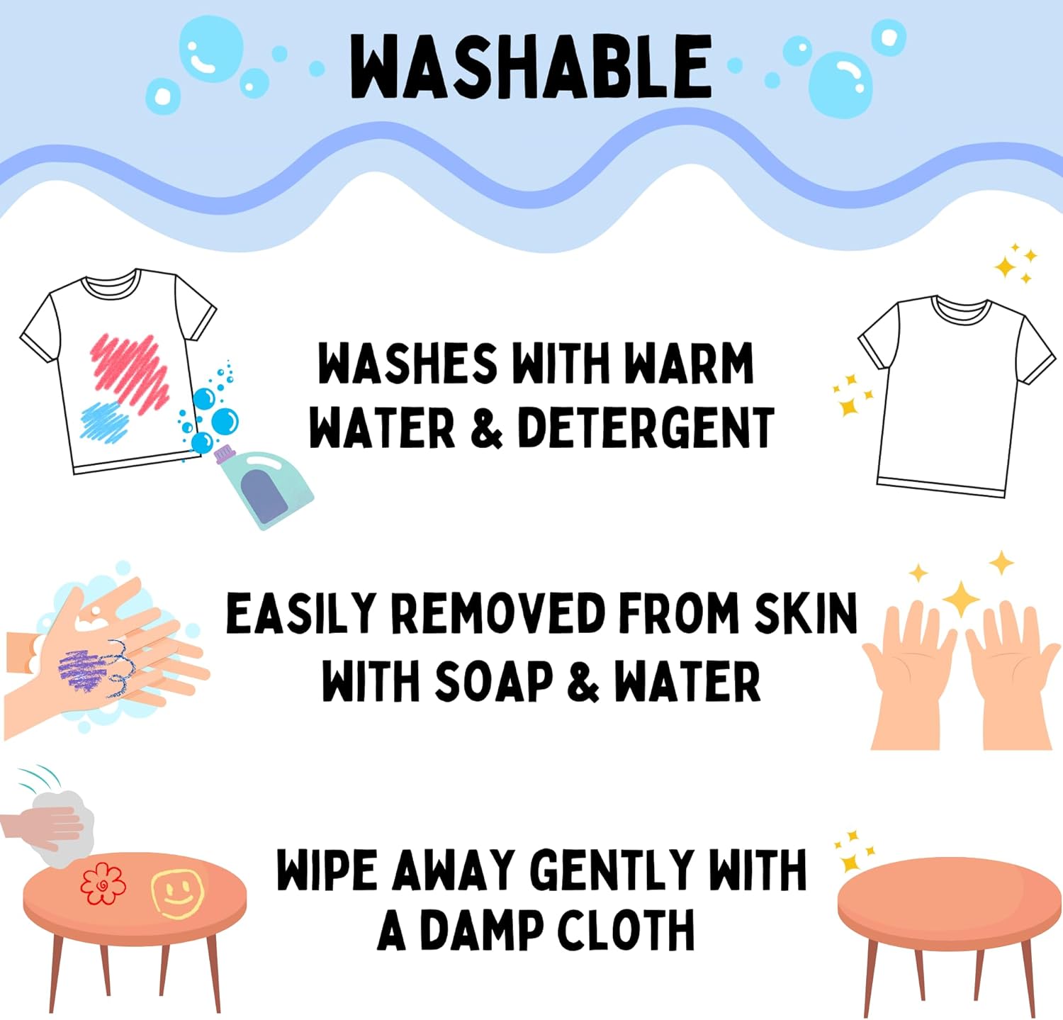 The Pencil Grip Kwik Stix Solid Tempera Paint 30 Colors Including, Pastel, Jewel and Earth Tones TPG-681 - Image 5