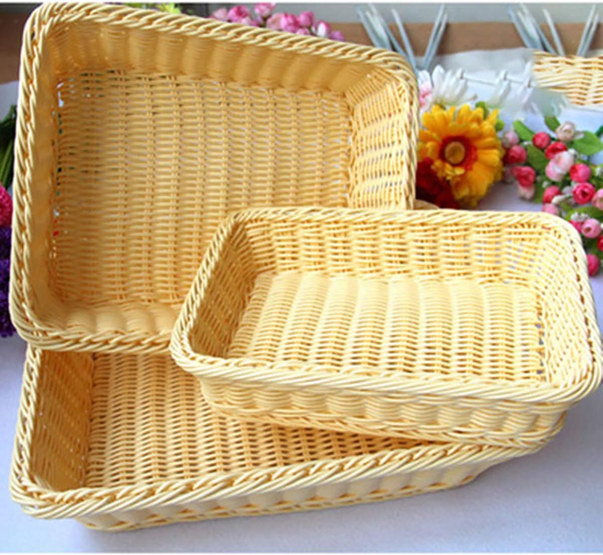 500g Weaving Material Plastic Rattan, Wood Grain colorgradient Flat Synthetic Rattan Plastic PE Wicker Plastic Rattan for Knit and Repair Chair Table