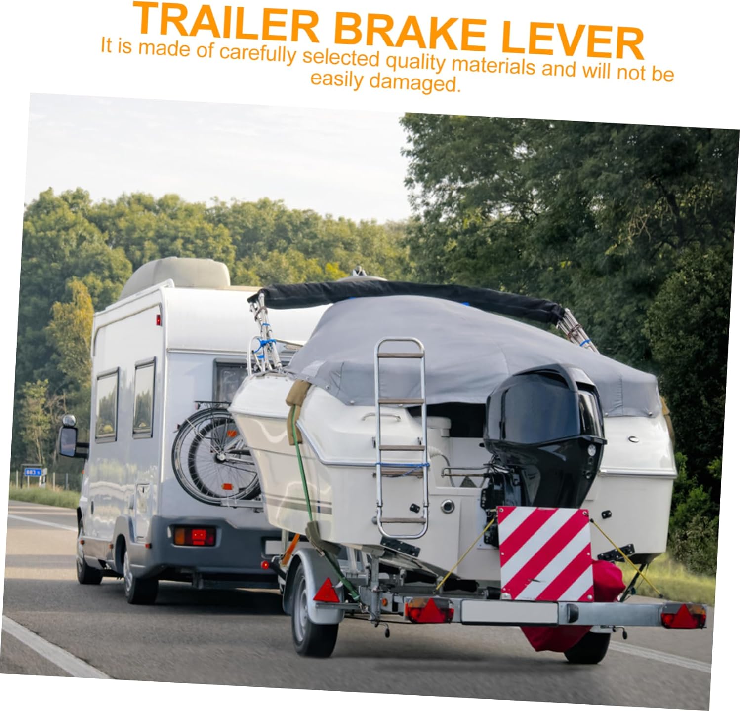 MAGICLULU Trailer Mechanical Brake Lever Parking Bar Handle Bracket Rv Trailer Accessory