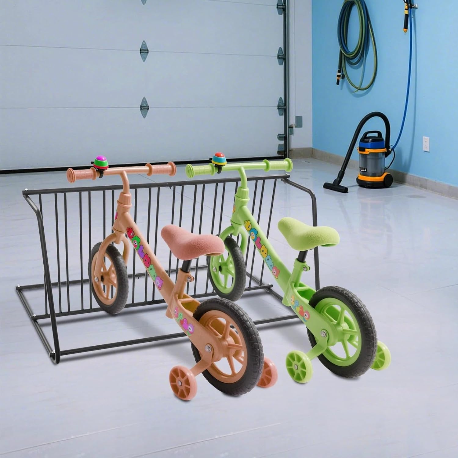 60.8in Bike Storage Rack, 1-11 Bicycle Floor Parking Stand, Commercial Rack Stand, Multiple Storage Places, Dual-Size Slots For Cycling Activities, Garages, Front Yards, Backyards.
