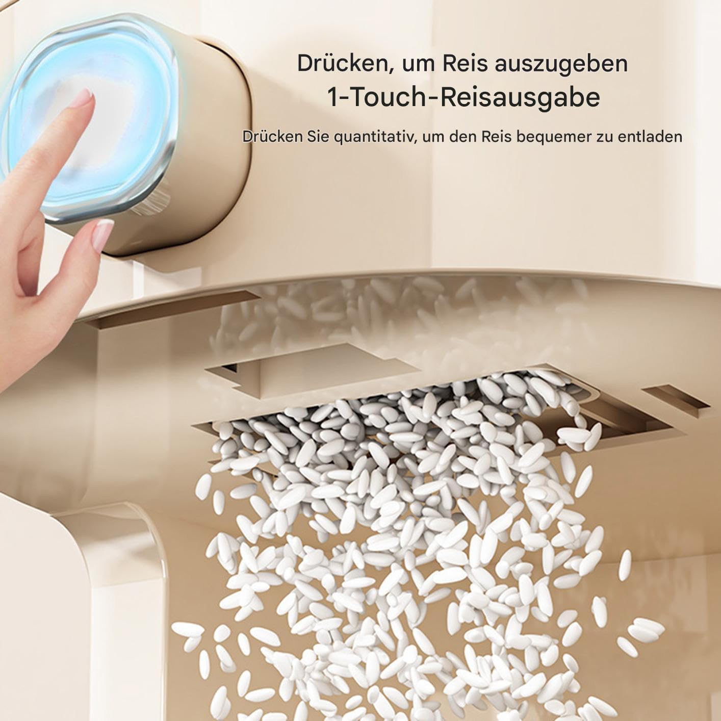 Contenitore per alimenti, 5 kg, contenitore per riso a prova di insetti, contenitore per riso ermetico, contenitore per cereali