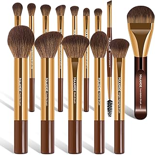 MAANGE - Juego de 14 brochas de maquillaje co...