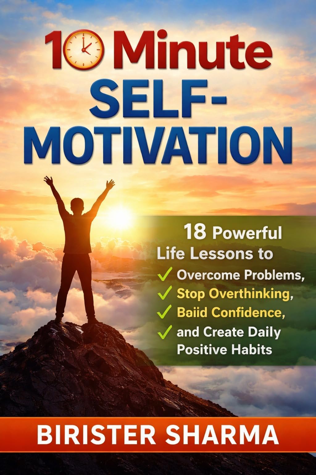 10 Minute Self-Motivation: 18 Powerful Life Lessons to Overcome Problems, Stop Overthinking, Build Confidence, and Create Daily Positive Habits