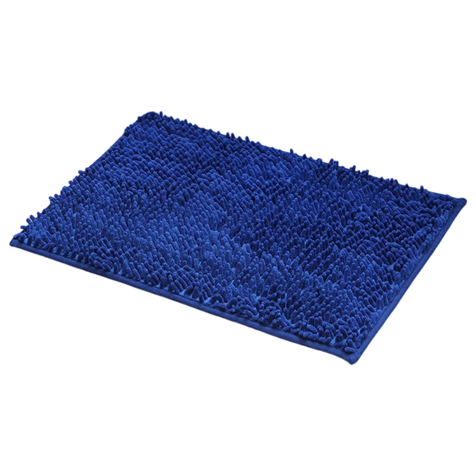 Bathroom Rug 32 X 20 Soft Shaggy Chenille Washable Absorbent Non-Slip Bathroom Mats Rubber Backing Plush Quick Dry