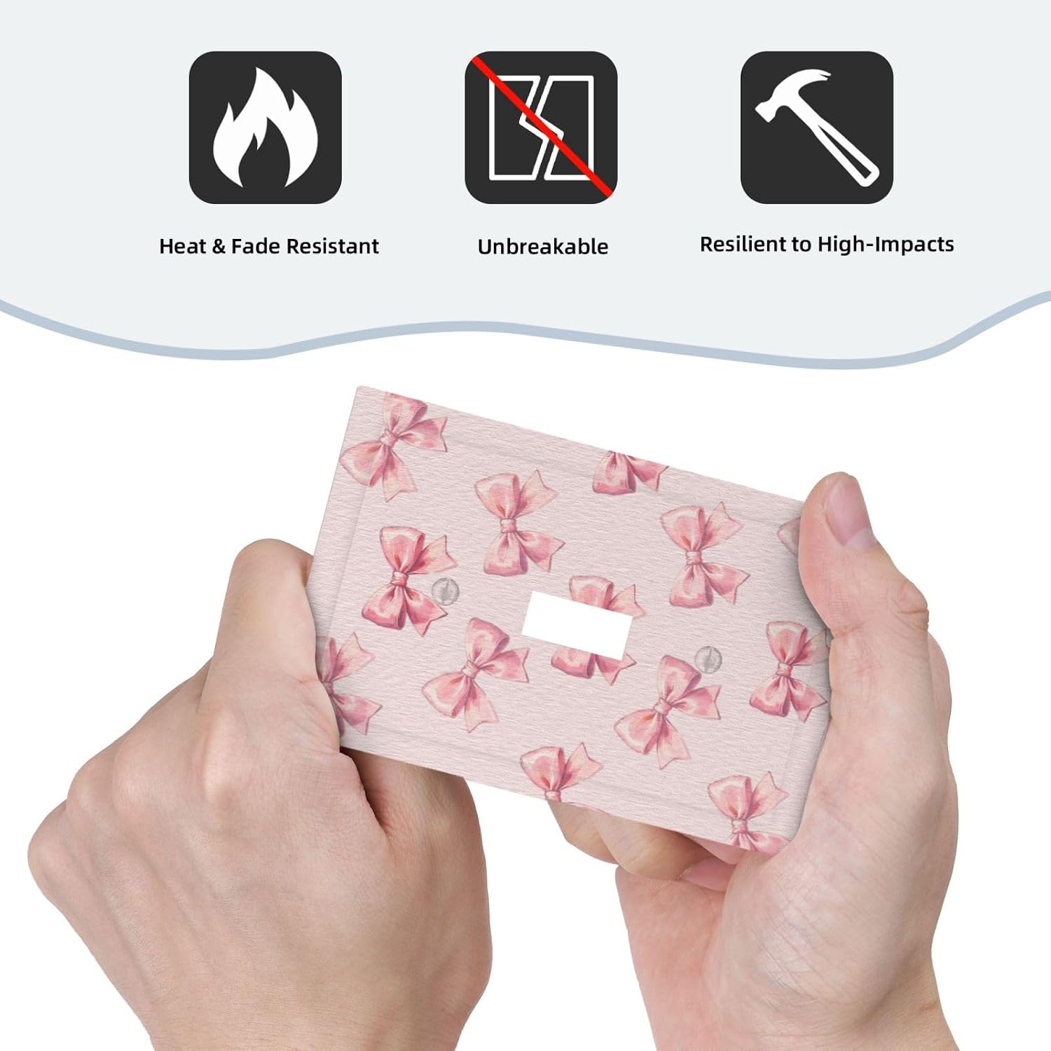 Decorative Light Switch Cover Plate Beach Costal Ocean Sea Starfish 1 Gang Single Toggle Wall Plates for Electrical Outlet Covers Switch Plate Covers Faceplate for Bedroom Home Decor