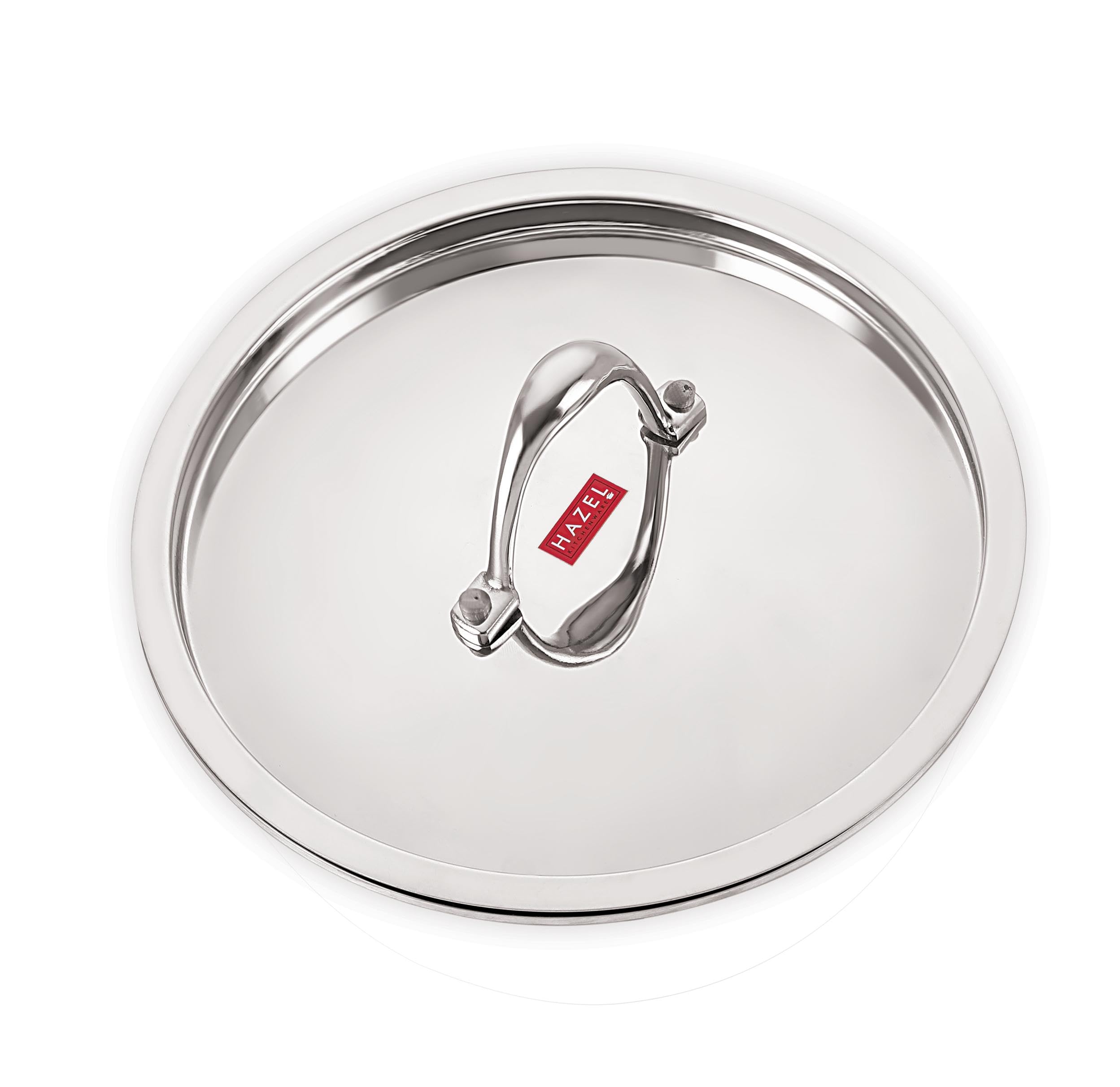 HAZEL Stainless Steel Cookware Plain Lid With Handle (Outer Diameter 32 cm, Inner Diameter 30 cm)-image-0
