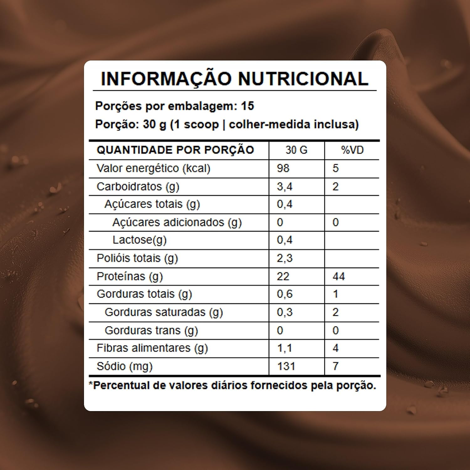 Whey Protein Isolado Dark Chocolate Puravida 450gr
