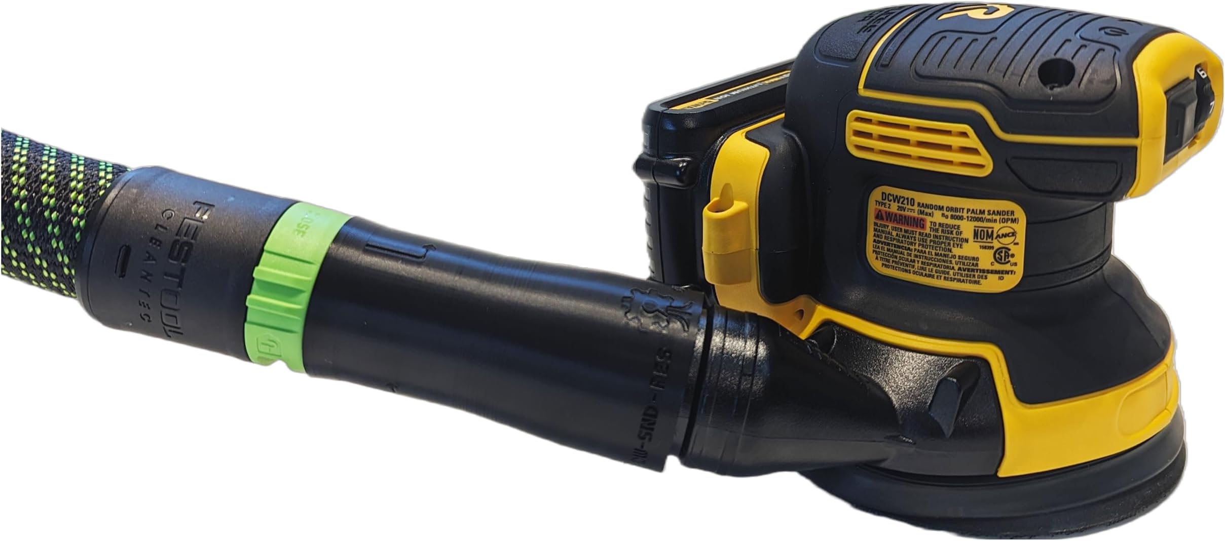 Vacuum Adapter for Dewalt or Craftsman Sanders Dust