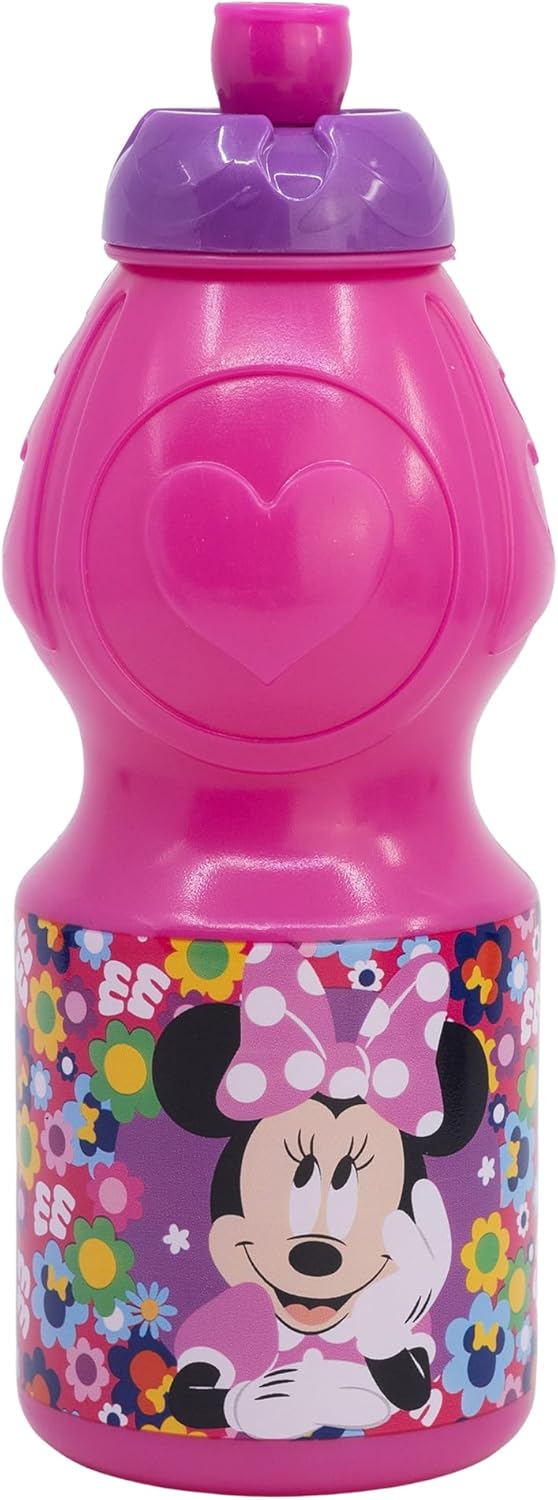 Stor Reusable Sports Bottle 400ml | Minnie Bold Florals