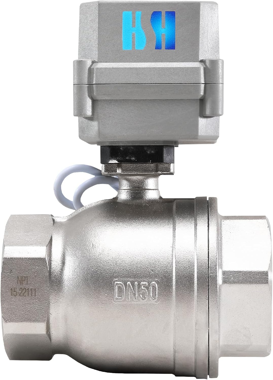 2" DN50 110-230VAC 2 Wires Normally Closed Stainless Steel 304 Motorized Electrical Ball Valve