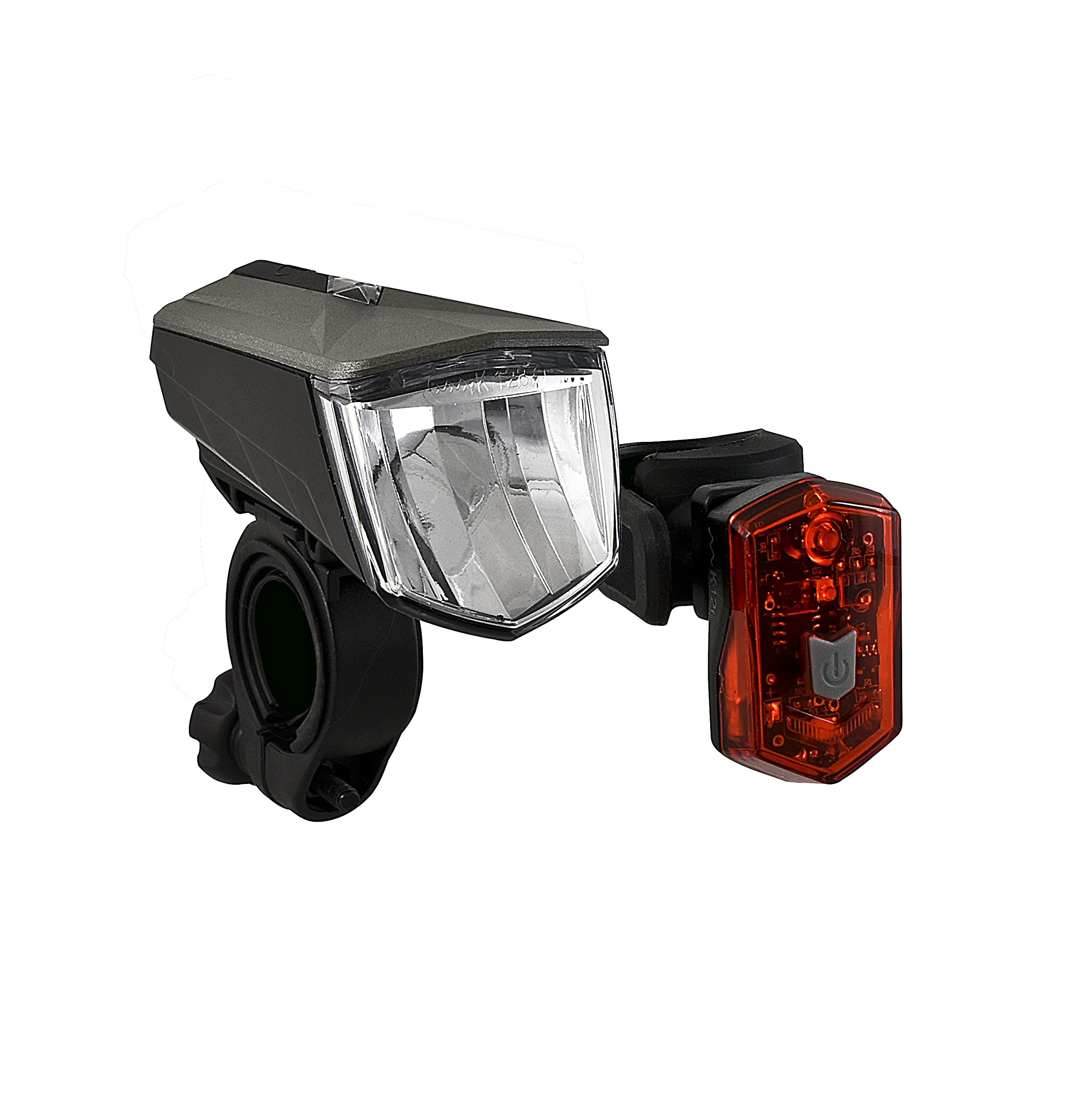 Büchel Adulti 80/40/15 Lux Lithion Set di Illuminazione a LED, Colore Nero, Taglia Unica