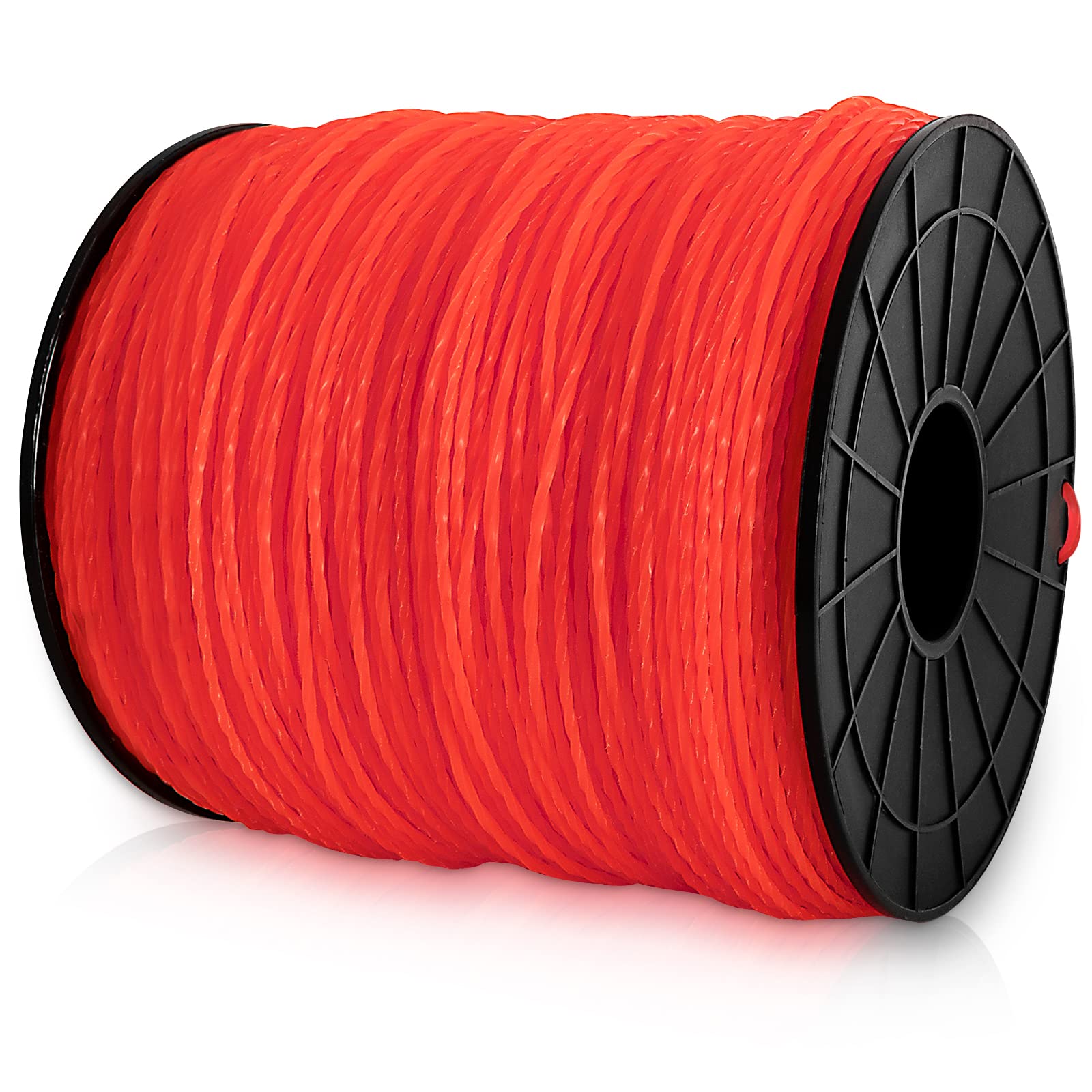 Línea de desbrozadora de Hilo de 0.095 Pulgadas por 1765 pies, Carrete de 5 Libras – Cuerda Trenzada en Espiral Resistente para recortadoras de Hierba Ego Stihl Ryobi Echo, Cuerda inalámbrica