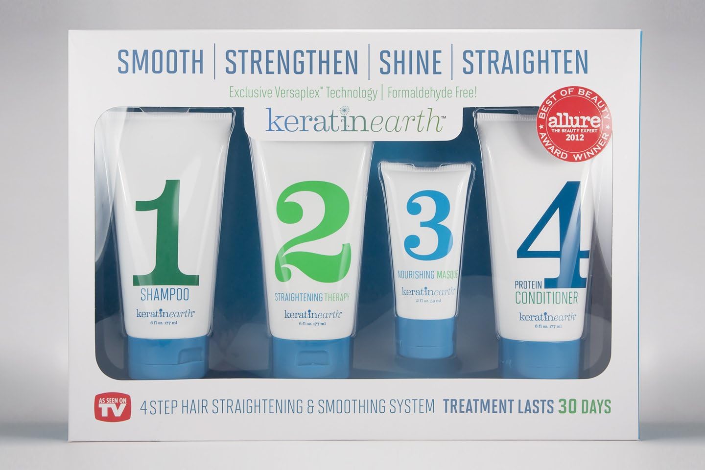 Keratin Earth, 4 step hair straightening & smoothing systemKeratin Earth ,4 step hair straightening & smoothing system (30day supply)