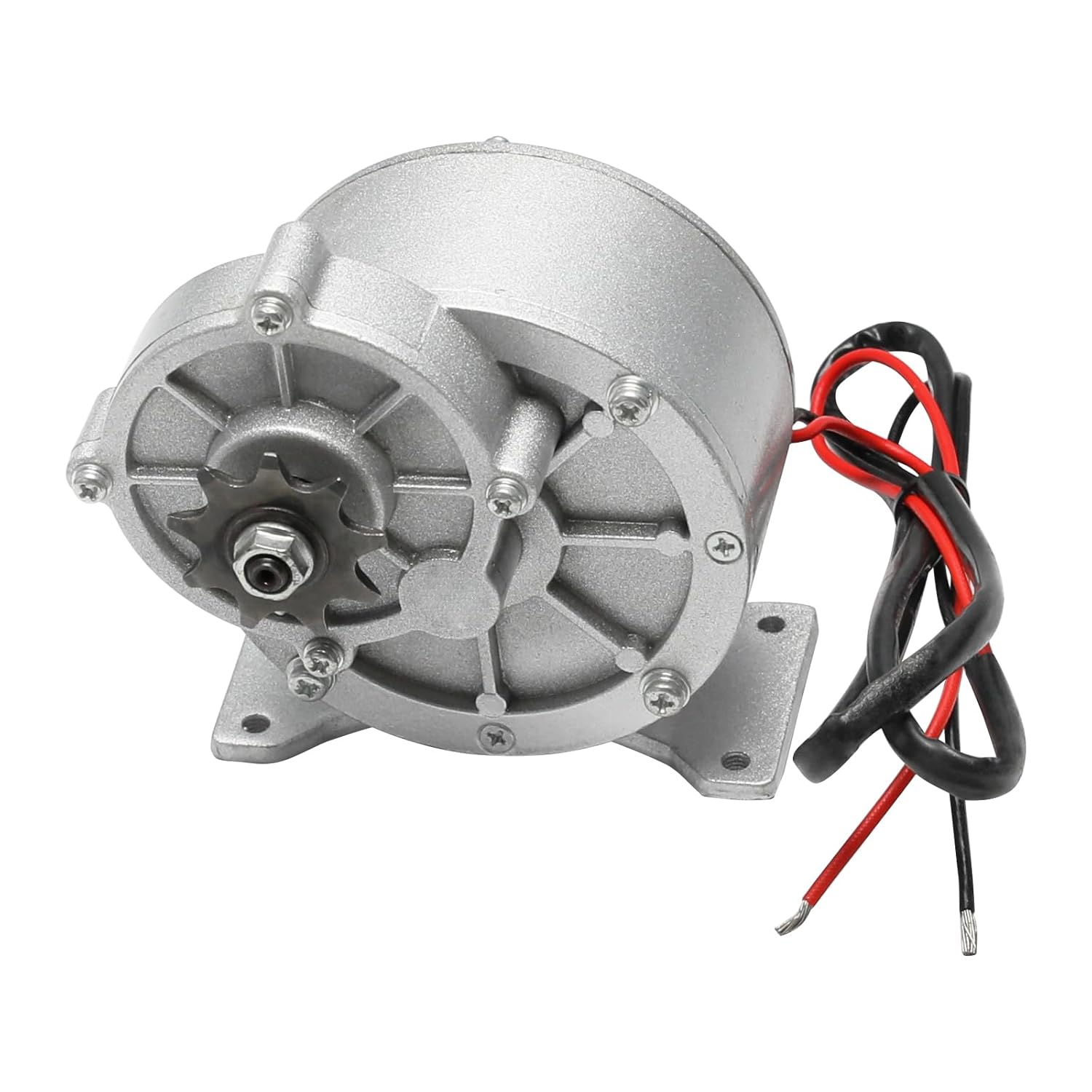 24V 36V 450W DC Motor 3000RPM 9T Permanent Magnet Brushed Gear Motor MY1018 for Electric Scooter Go Kart E-Bike Golf Cart Drift Trike ATV Quad Bike Buggy Four Wheeler Dirt Pit Bike