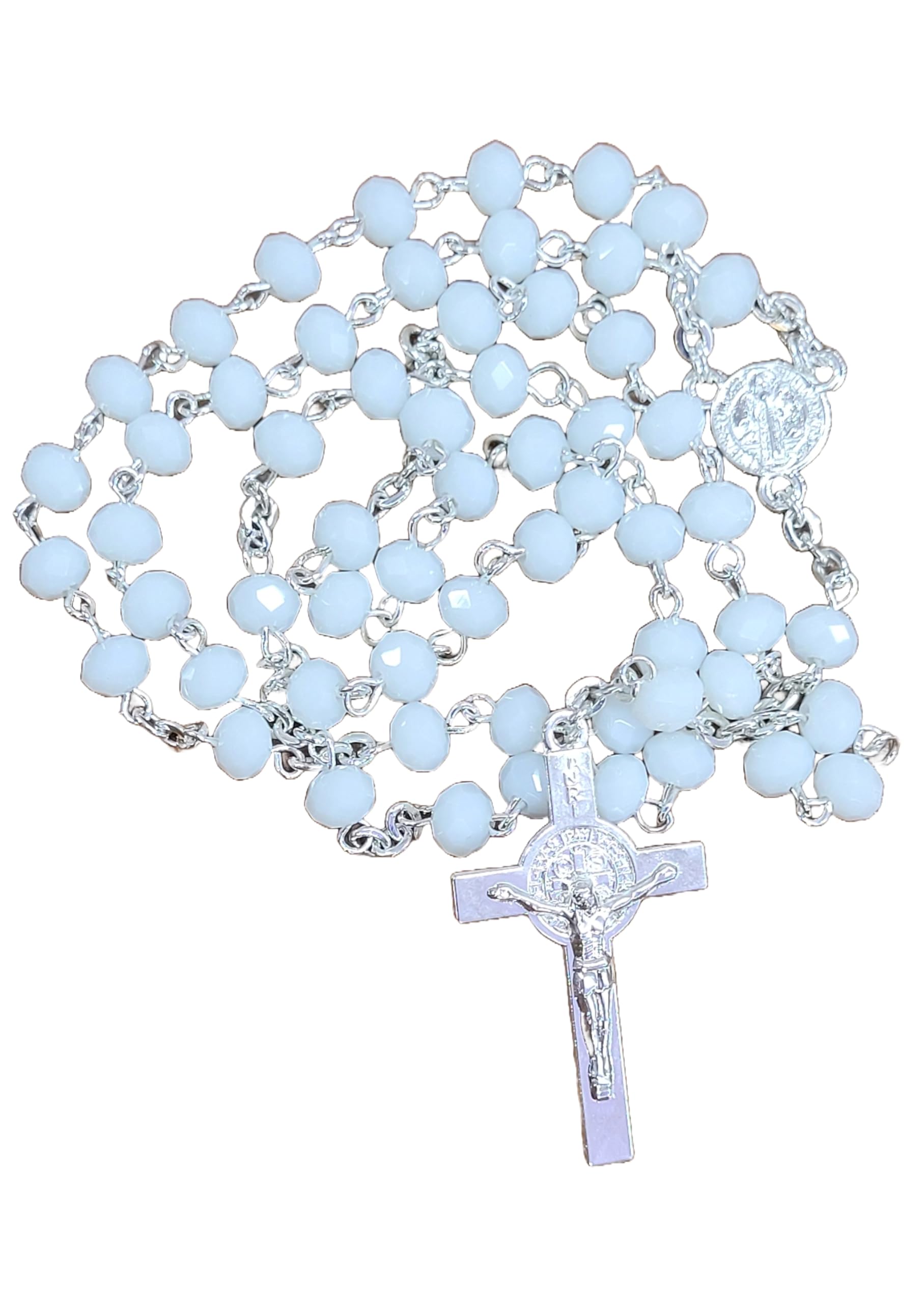 See full amazon price history chart for White Catholic Praying Rosary with St Benedict Medal | Communion Rosary, Wedding Rosary for Men & Women White Catholic Praying Rosary with St Benedict Medal | Communion Rosary, Wedding Rosary for Men & Women (B0CJZJBBD5) Amazon Price History, Amazon Price Tracker
