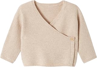 Brassière Bébé Naissance Tricot Point Mousse Coton Beige chiné Naissance(50CM)