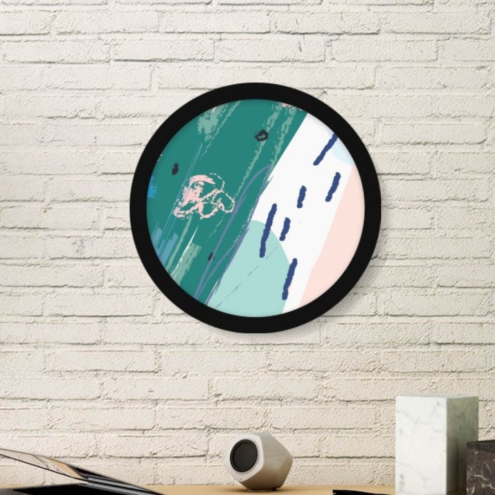 Peinture plantes et ciel résumé avec cadre en bois noir DIYthinker pour décorer votre chambre