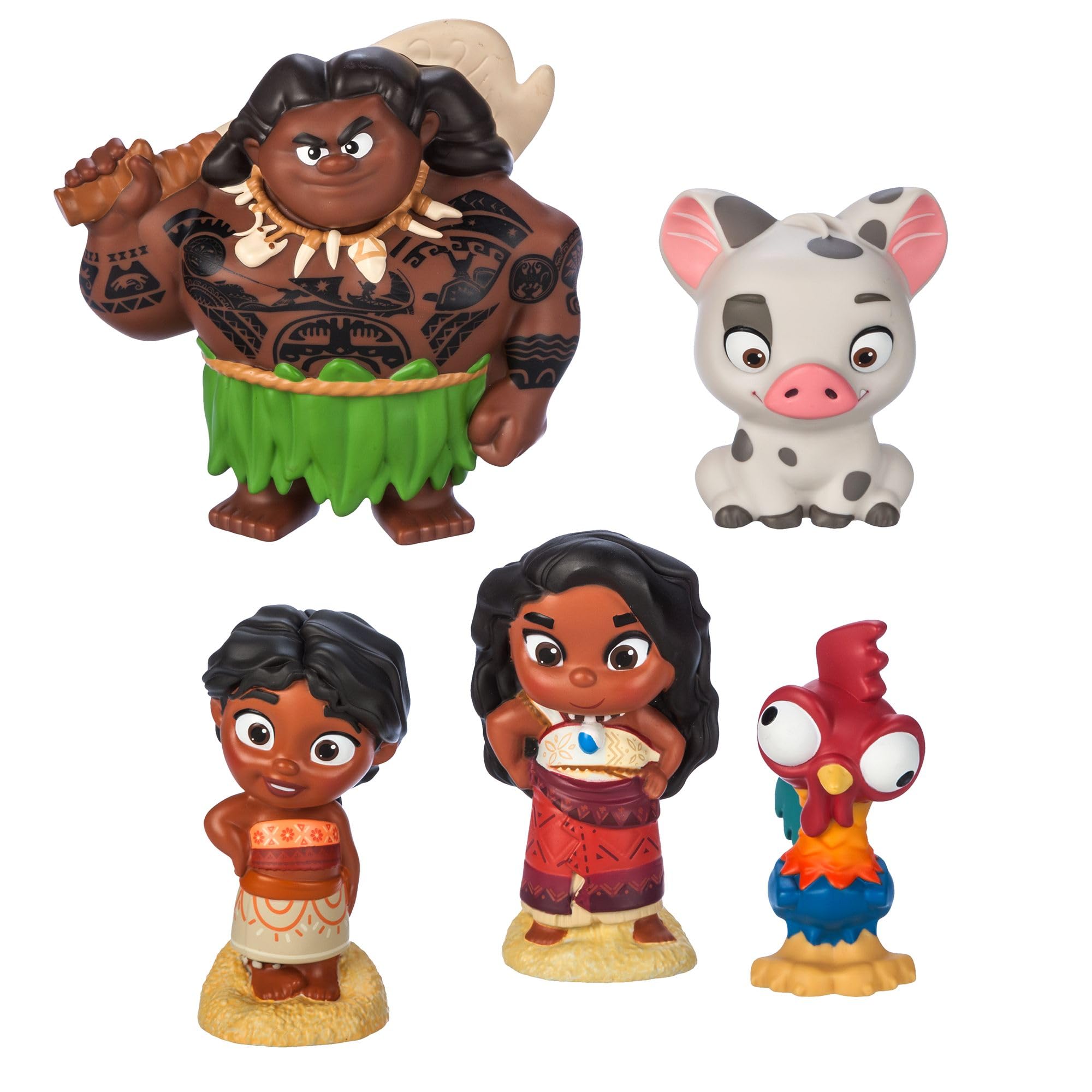 Disney Store Set da bagno ufficiale (Moana 2) – Accessori da bagno per bambini con amati personaggi Disney, colorati e divertenti elementi essenziali per il bagno per bambini, adatto a tutte le età