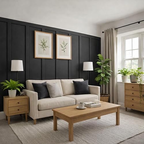 Weysat 20 Pcs MDF Wainscoting Kit 107.5 x 80 inch