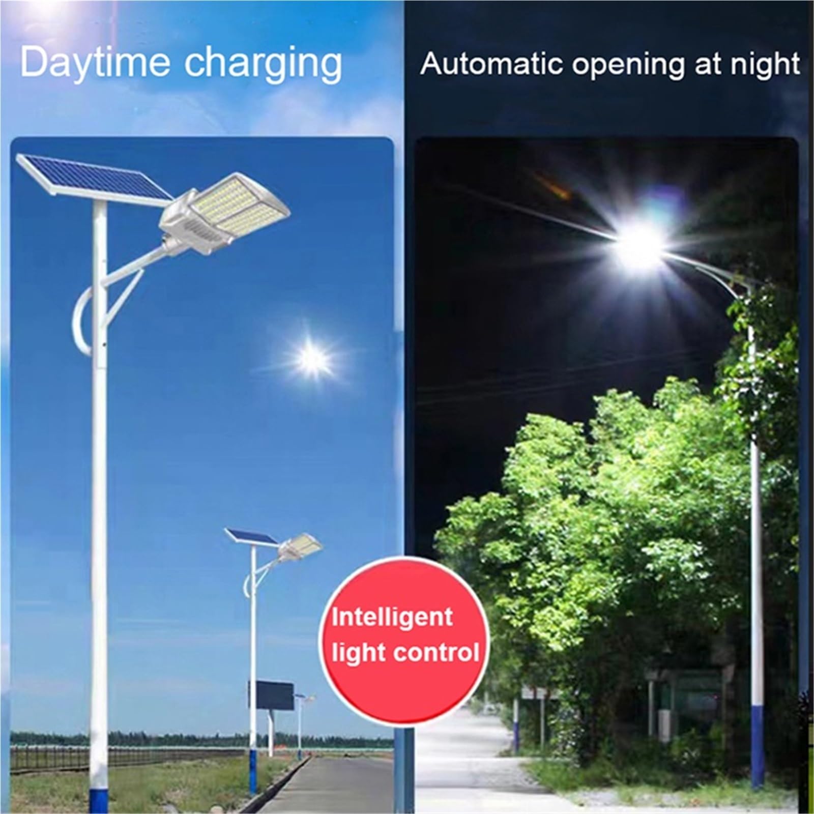 Lampy solarne do użytku na zewnątrz, wodoodporne, z czujnikiem ruchu, z aluminium, lampa ścienna LED do ogrodu, na światło słoneczne, budowlane (W7101B-8)