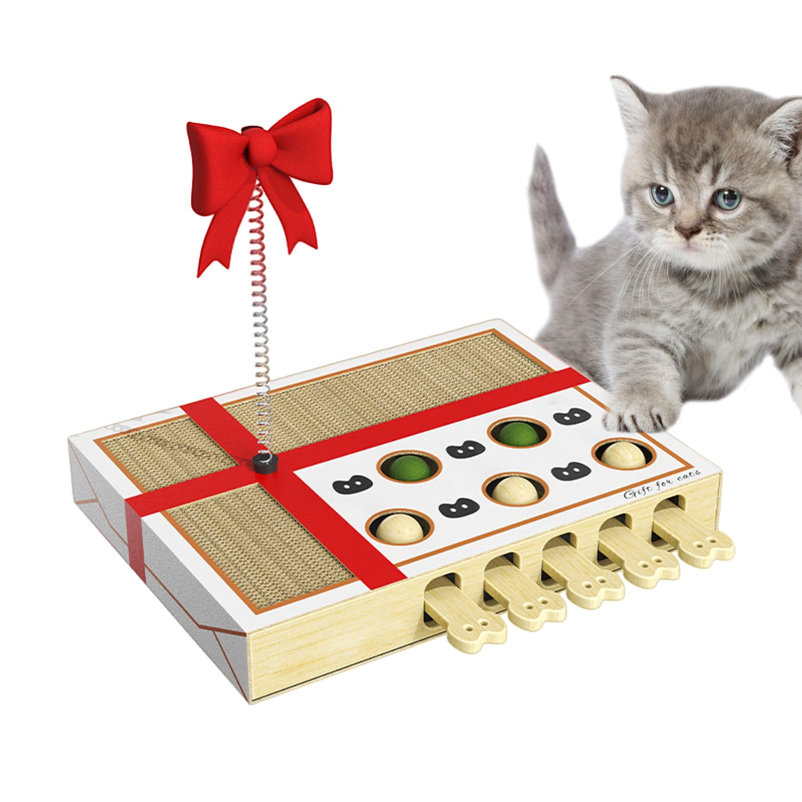 Jouet Puzzle Chat de Balles Interactives d'Enrichissement