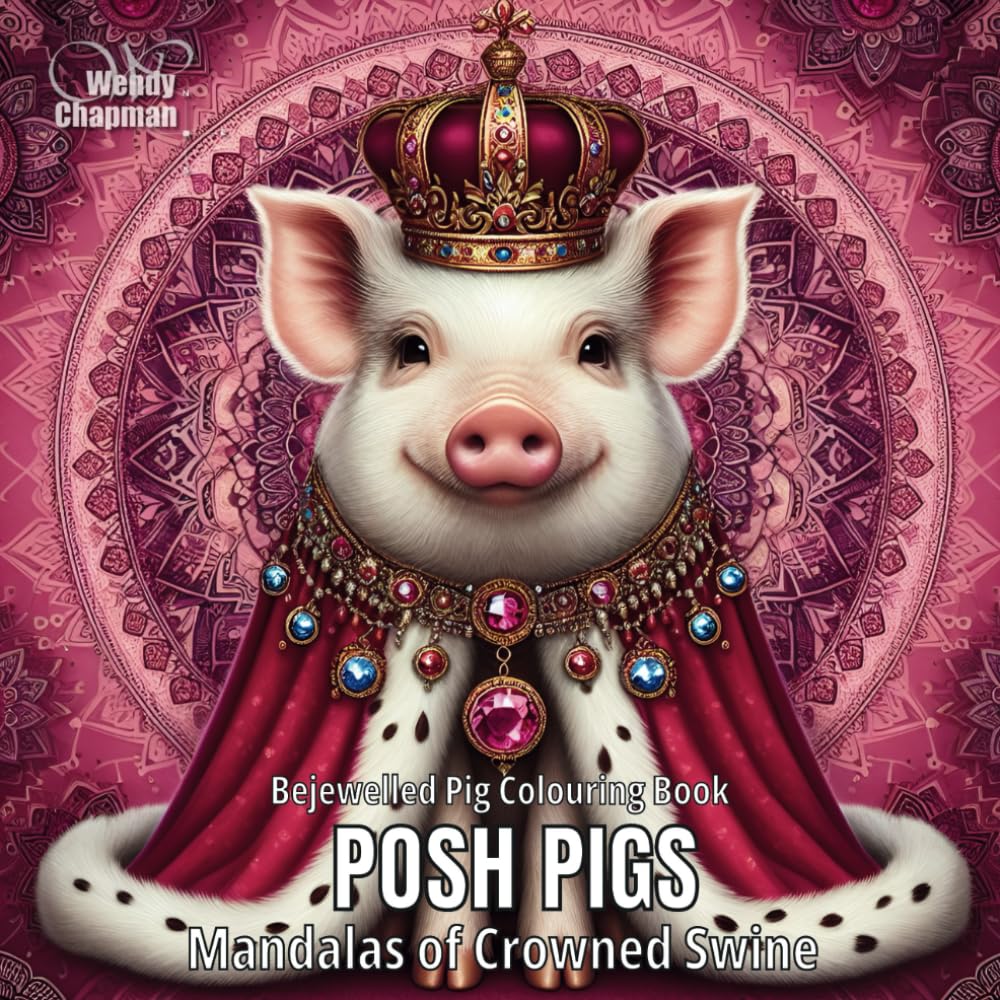 Posh Pigs: Mandalas of Crowned Swine (Crowned Creatures)