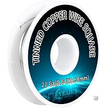 Tinned Copper Wire Square 22 Gauge 30 Ft Tinned Copper Wire for Jewelry Making