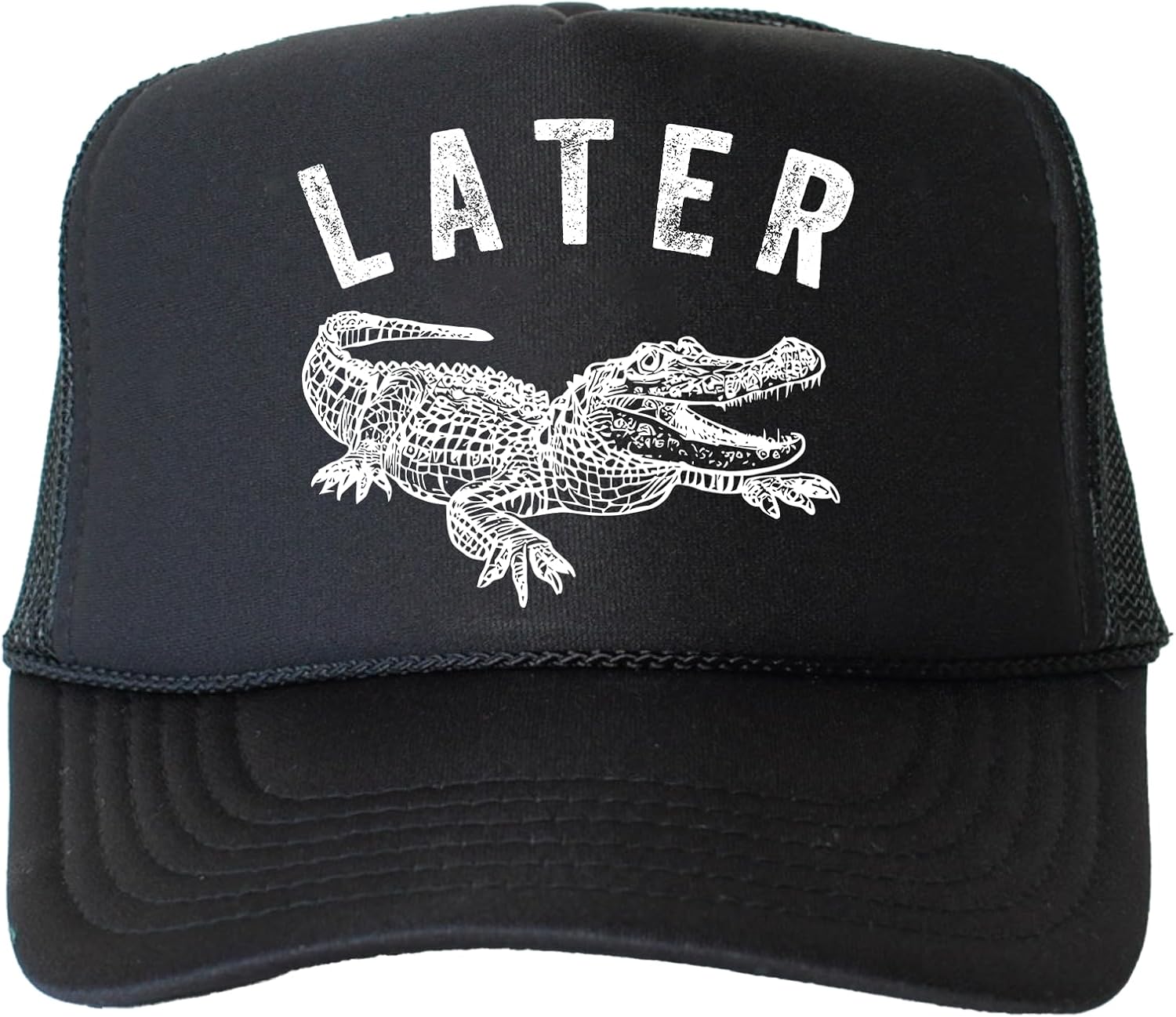 Later Gator | Foam Front Trucker Snapback Hat | for Men & Women