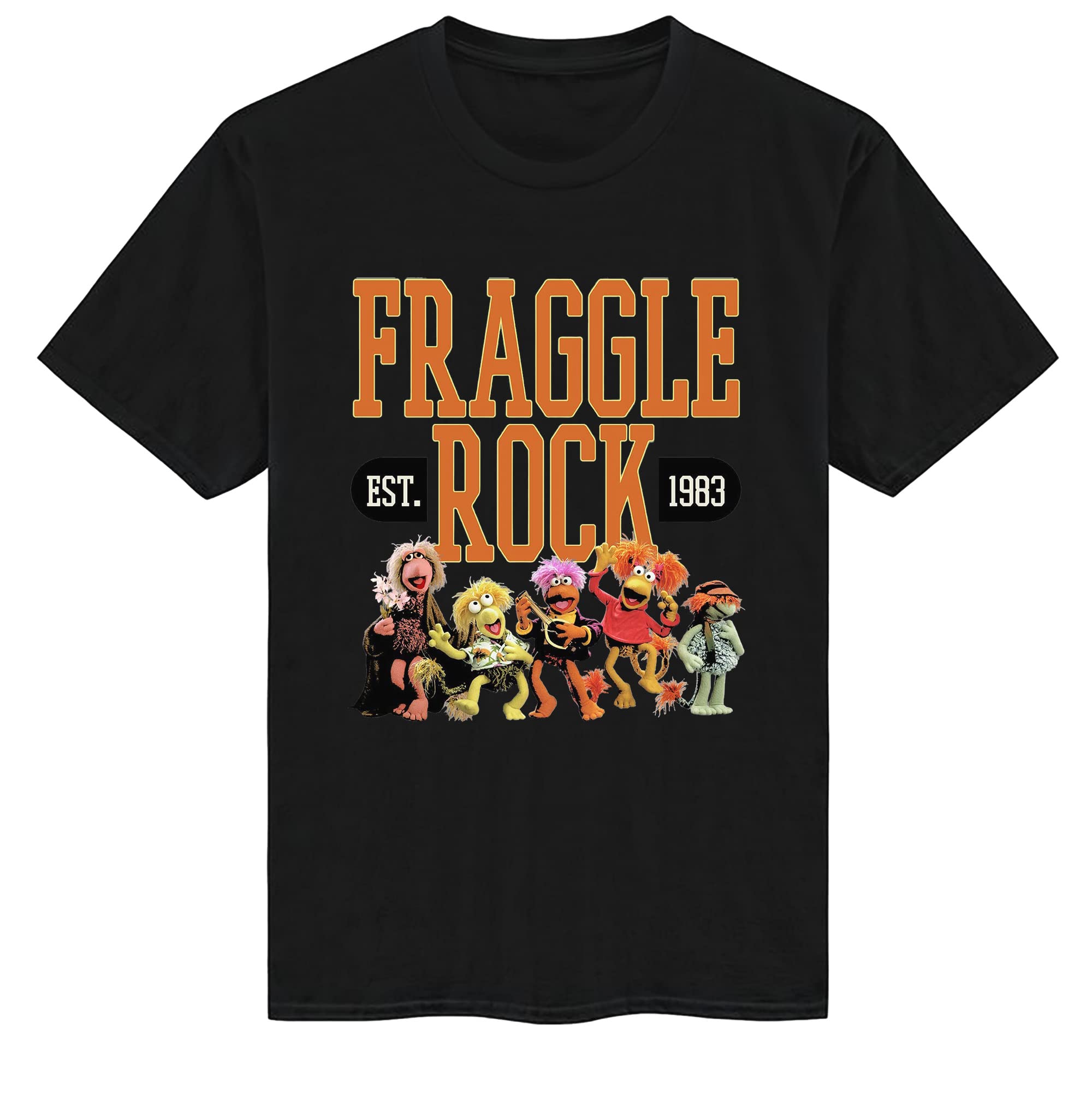 Fraggle RockShirt TV Series t Shirts Merch Poster t-Shirts Men Women Youth Cotton Tshirt Fashion Black Tee Shirt