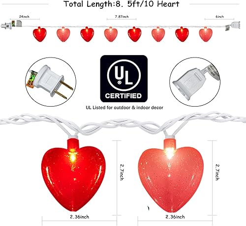 Miniatura 9 de Abeja Tira de luces de trébol para decoración del día de San Patricio, cadena de luces de trébol de la suerte verde de 8.5 pies con 10 tréboles