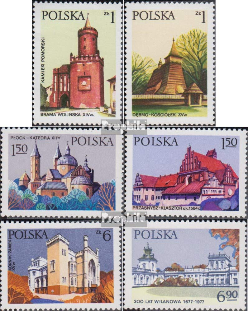 Prophila Briefmarken-Set Polen 1986 – Baudenkmäler, Komplett 3060-3065, Postfrisch ** MNH