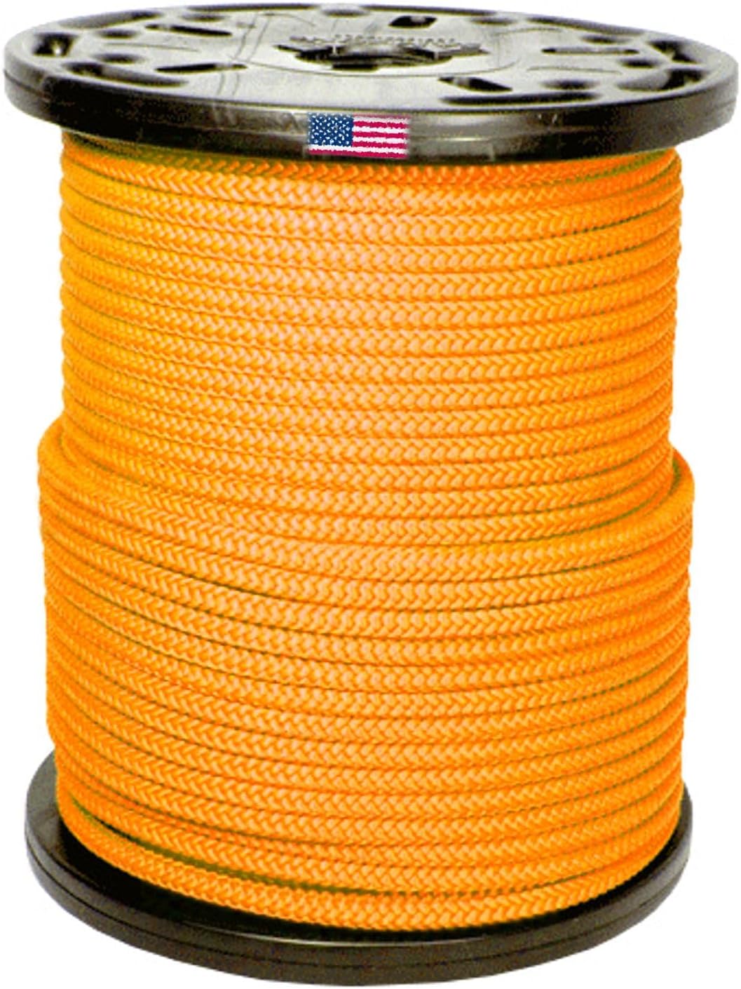 U.S. Made 3/8" AMSTEEL Blue Winchrope by-The-Foot- Safety Orange - 50 ft. (Splice Your own Winch Lines!) (20,000lb MBS)