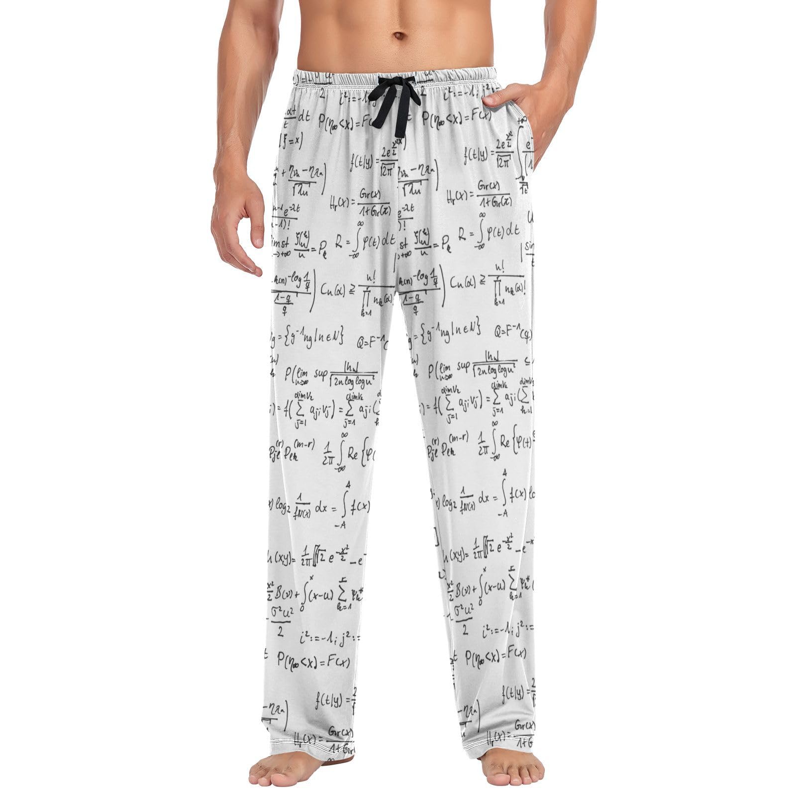 Pajamas Pants for Men, Men's Pajama Bottoms 100% Cotton PJ Lounge Sleepwear Pants for Mens With Pockets Multicolor 29 Large