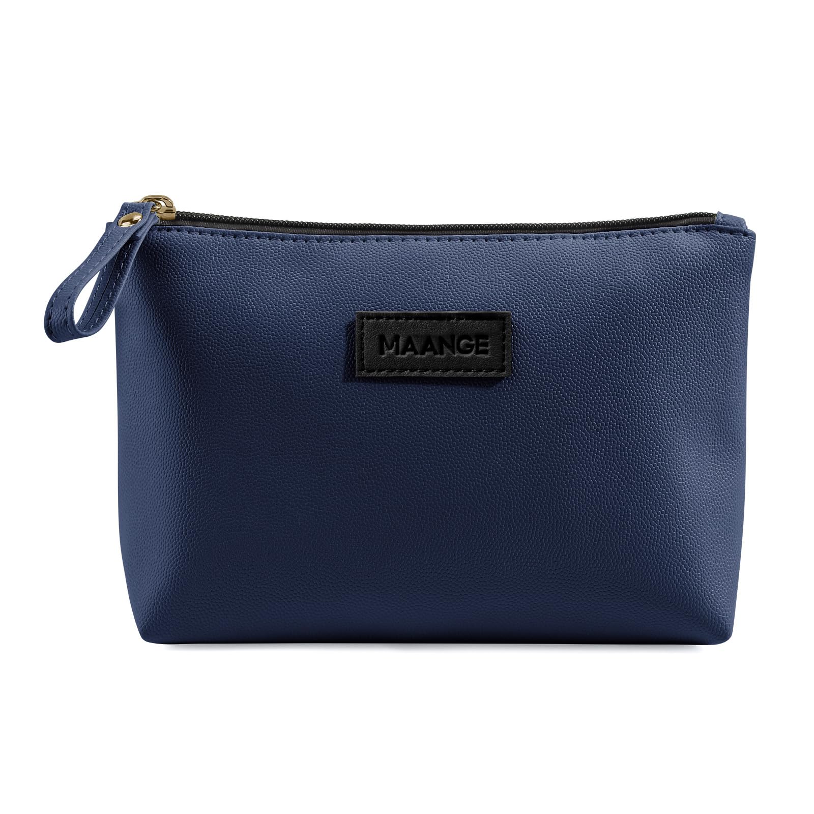 Kleine Kosmetiktasche MAANGE Kleine Make up Tasche Tragbare Reise Schminktasche wasserdichte PU Leder mit Griff Niedliche Vielseitige Reißverschlusstasche für Frauen