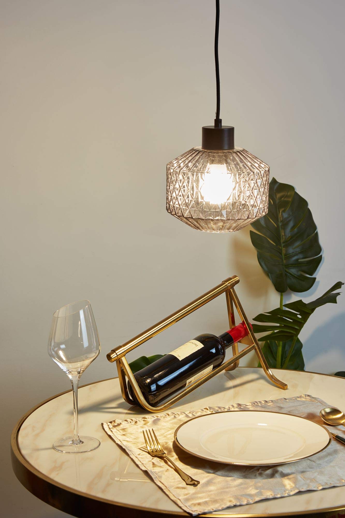 Pauleen 48125 Gleaming Smoke oprawa wisząca, maks. 25 W, E27, lampa wisząca o kryształowym wyglądzie, szkło/szkło przydymione/czarny, 230 V