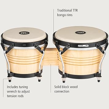 Luis Conte Artist Series Bongos with Remo Heads, 6.75 / 8