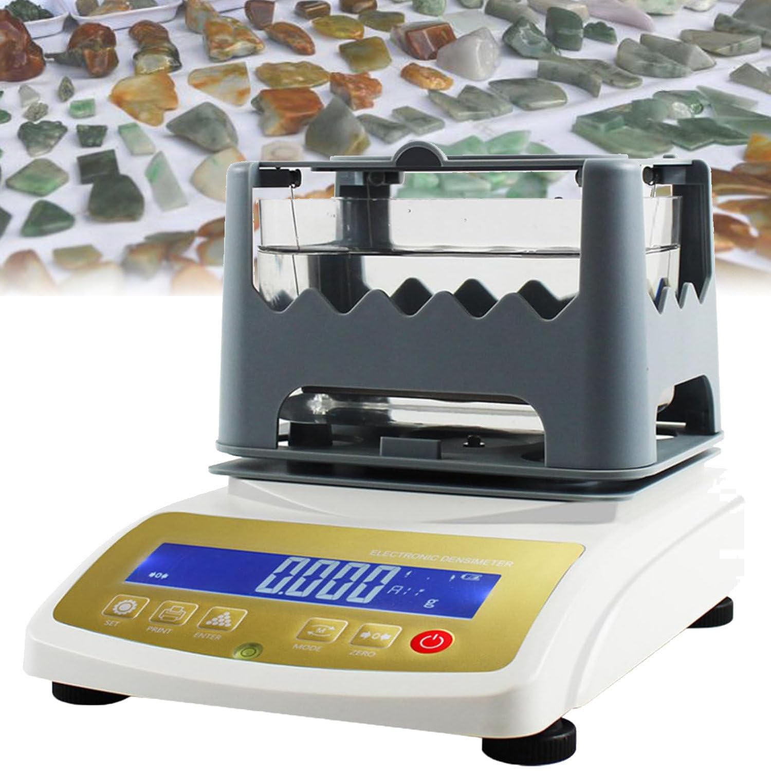 Gold Reinheit Tester, Digitales Elektronisches Densimeter für Edelmetalle, Genaues Dichtemessgerät für Gold, Silber, K Gold, Einfache Bedienung und Schnelle Ergebnisse