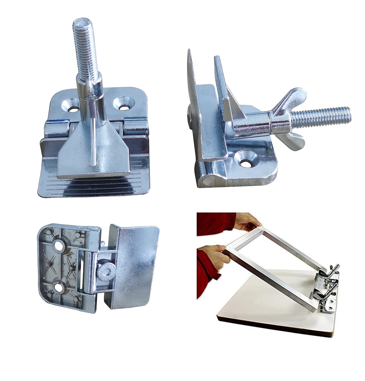 Amazon.co.jp: INTBUYING シルクスクリーン ヒンジ クランプ シルク