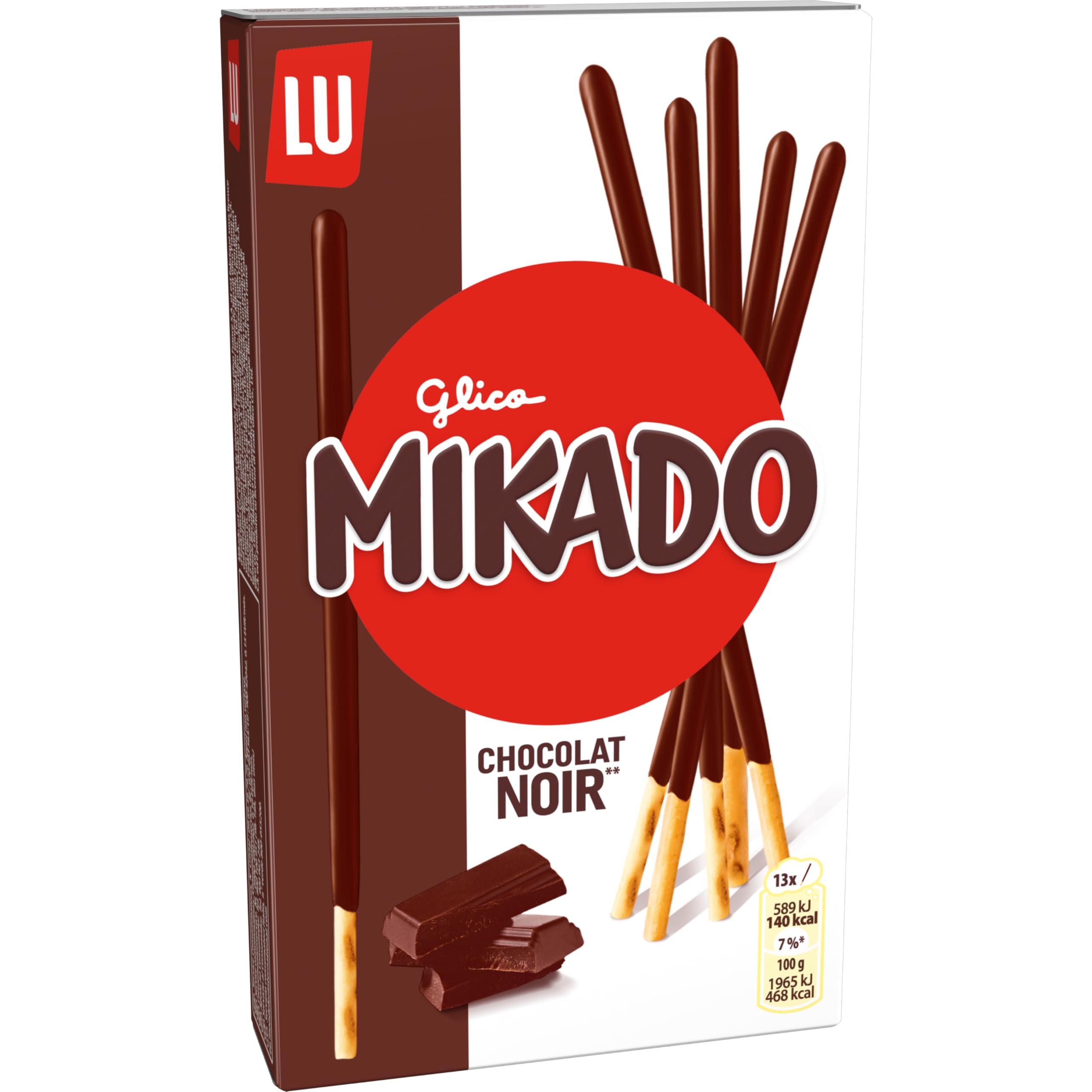 Mikado - Palitos De Galleta Chocolate Negro