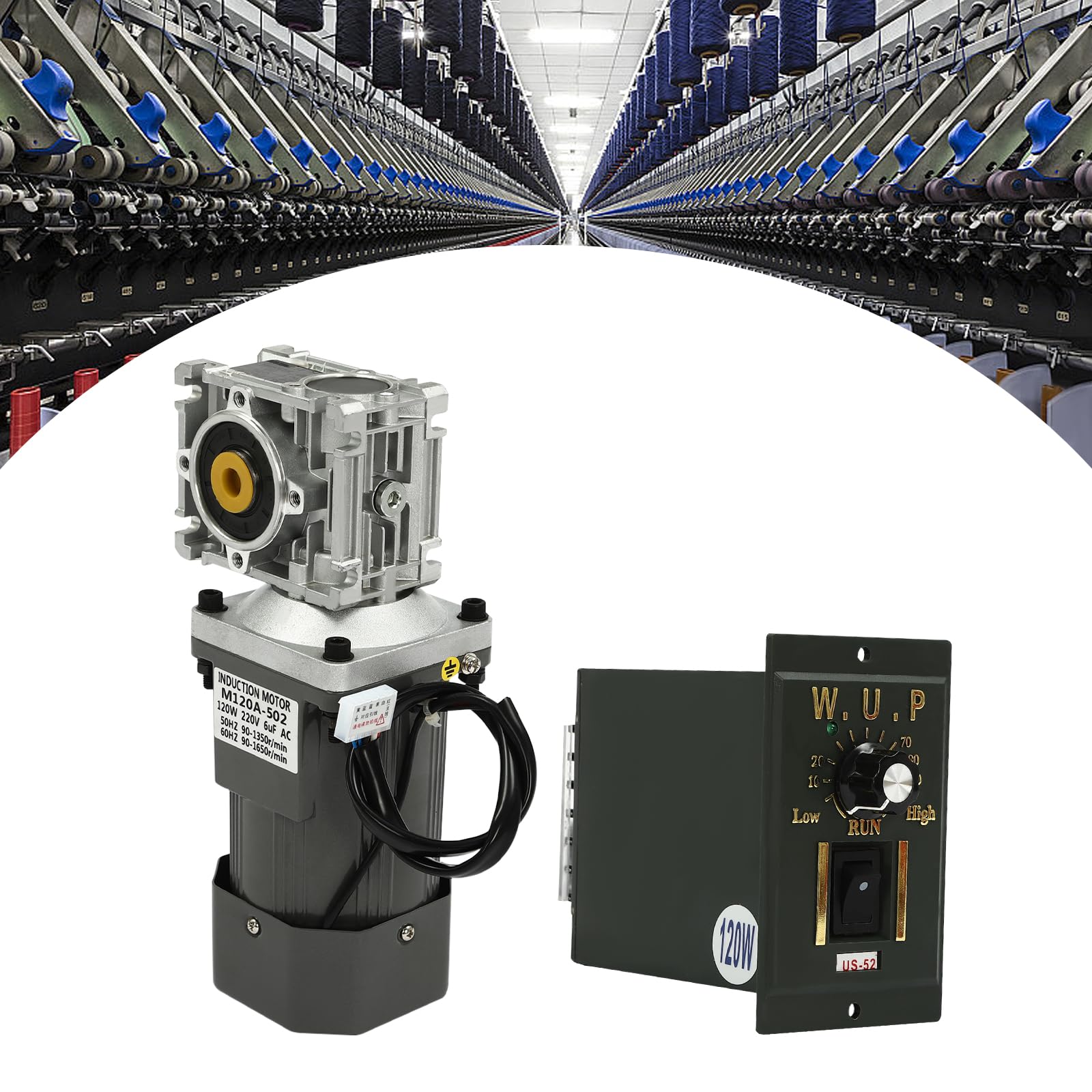 Motor de transmisión de impacto con regulador de velocidad, 120 W, 80 K, motores eléctricos de CA 1350 rpm, motor de velocidad de turbina, gobernador con controlador de velocidad, motor potente