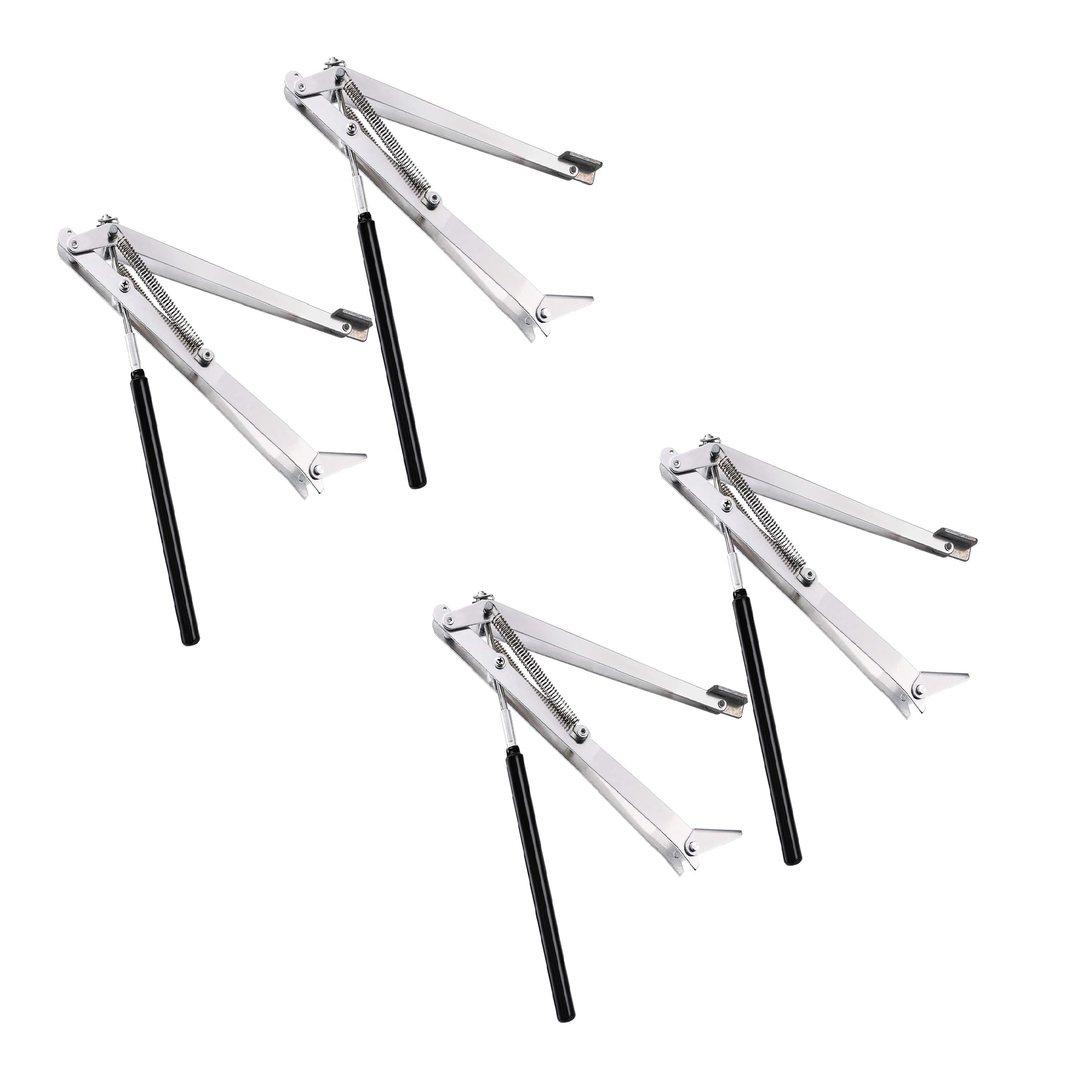 Herrselsam Lot de 4 ouvre-fenêtres pour serre, capacité de levage de 14 kg, ouvre-fenêtre automatique pour serre, hauteur de levage maximale 45 cm, ouverture automatique pour toutes les serres, double