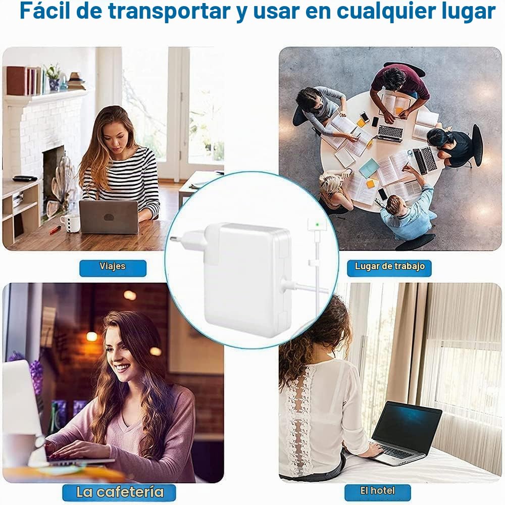 Cargador Macbook Air 45W, Cargador Mac Book Air T-Tip para Macbook Air 11" &13" Mediados de 2012, (2012-2017), Modelo A1435, A1436, A1465, A1466 etc
