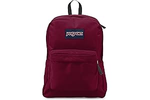 JanSport SuperBreak Backpack in Russet Red: Durable and Stylish School Bag