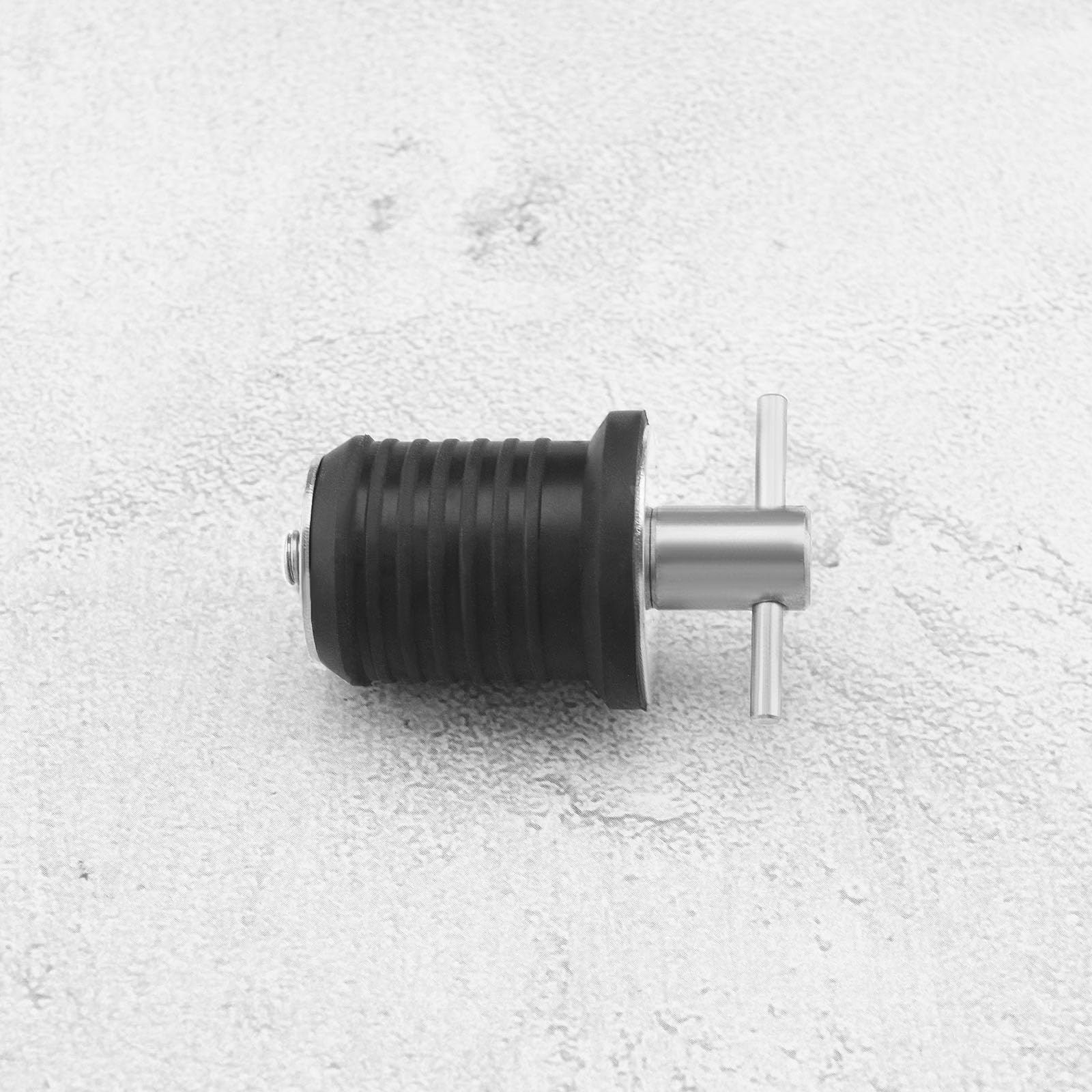 The Lord of the Tools Tapón Drenaje con Mango en T Marino Tapón Drenaje Giratorio Tapón Compresión para Barcos Tapón de Goma para Orificio 25mm Accesorios Marinos para Barcos Acero Inoxidable