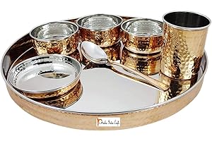 Prisha India Craft Indian Plates Traditional Dinner Set