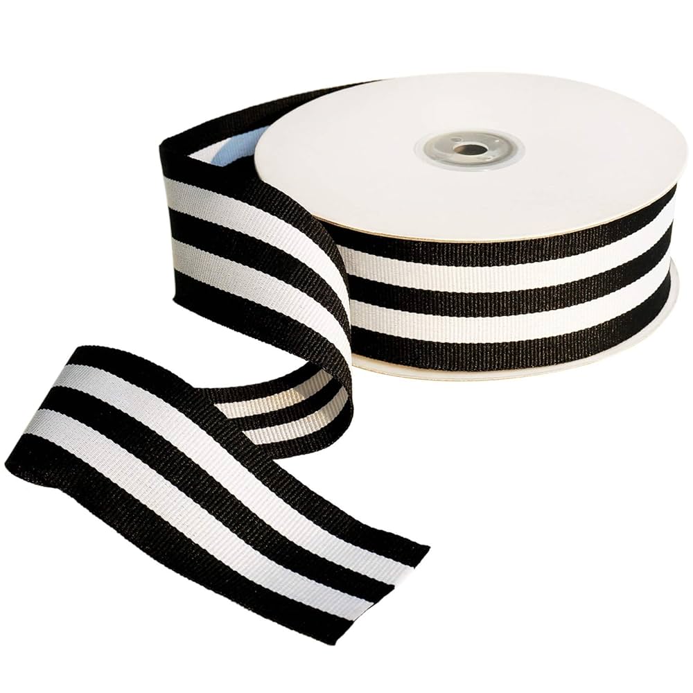 Amazon.com: Striped Fabric Grosgrain Ribbon 1-1/2 Inch Wide