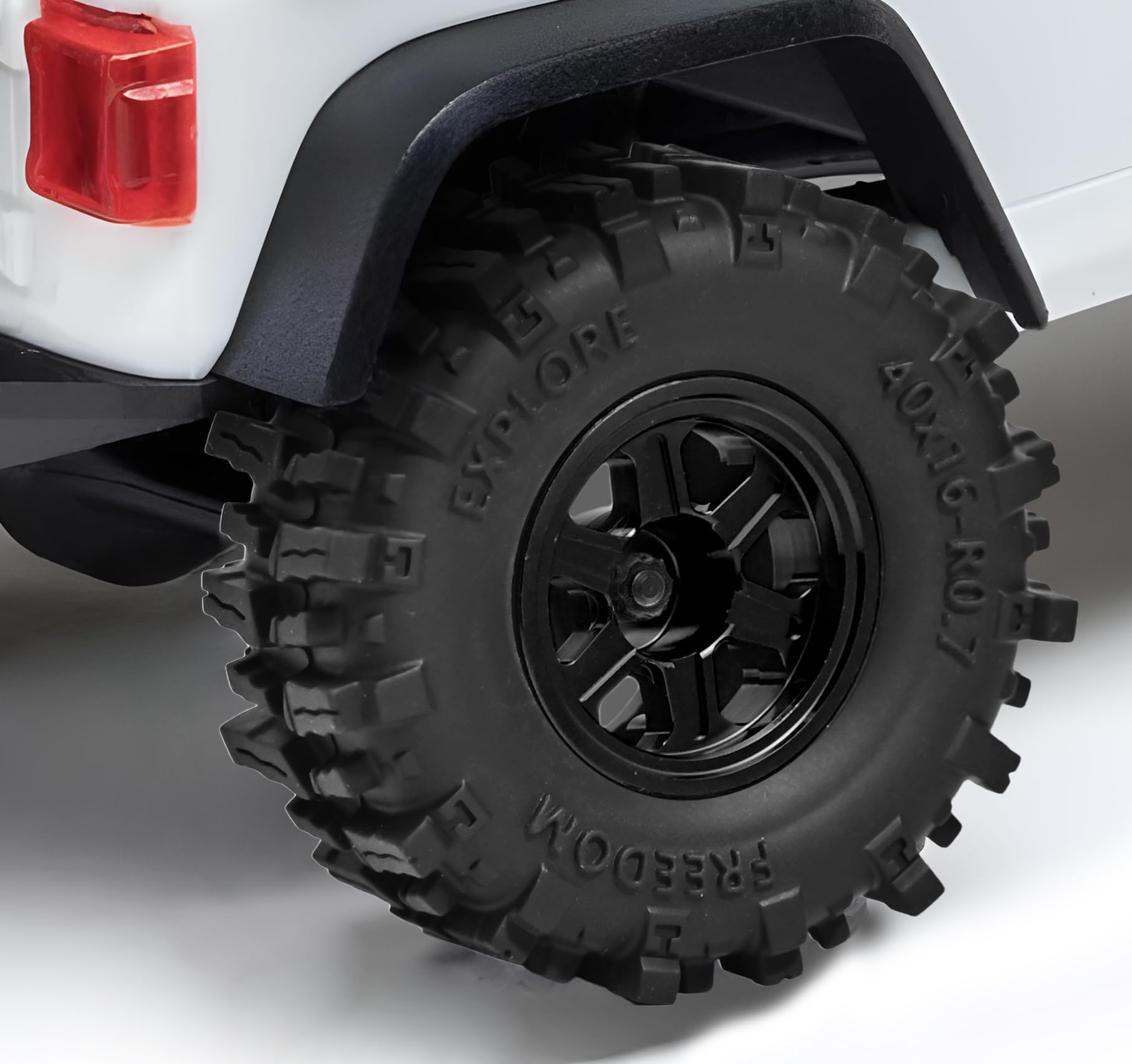 RcThjia 0.7" RC Tyres and Wheels Set 40×16mm for SCX30 Redcat Ascent-32