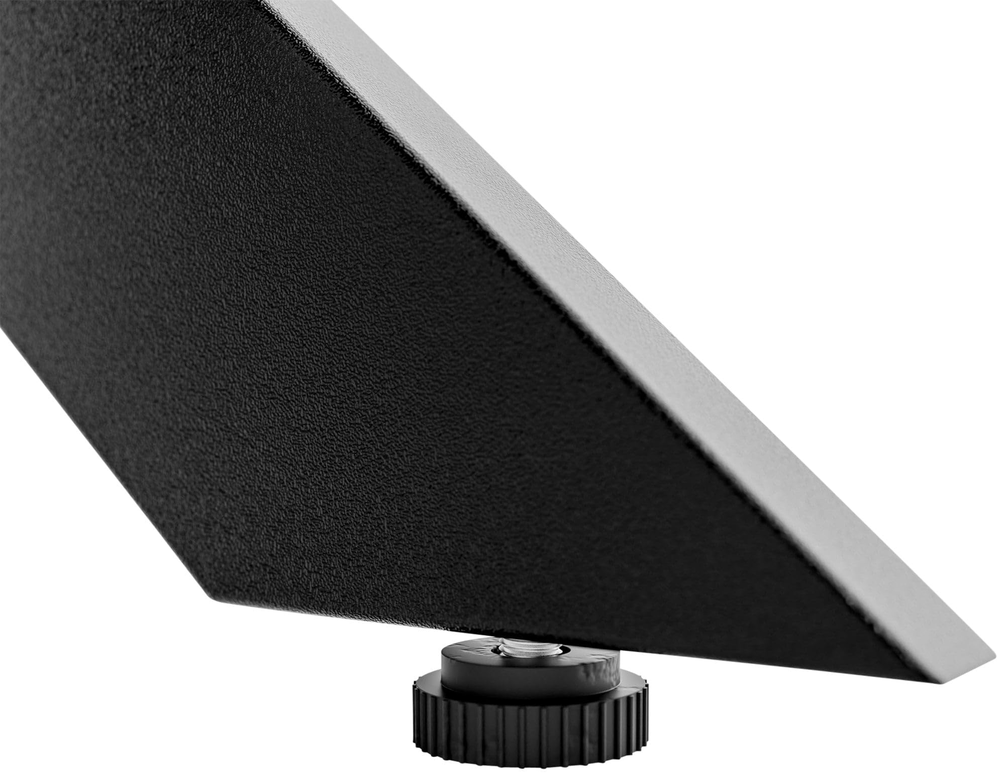 CLP Patas De Mesa Ladera En Acero I Armazón Metálico De 4 Patas En Estilo Industrial I Base Moderna para Comedores, Color:Negro