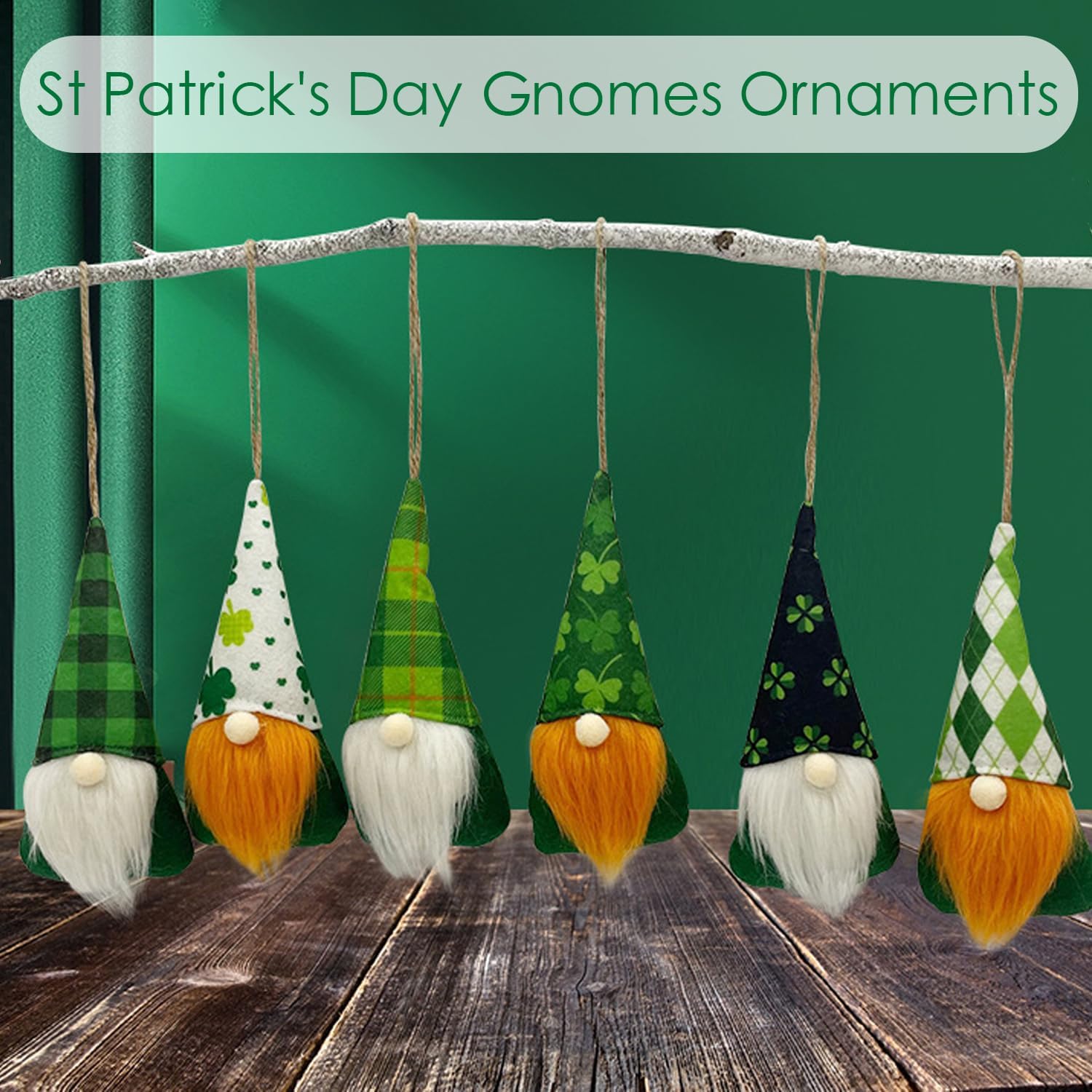 Set 36 Adornos Colgantes San Patricio - Tréboles, Monedas, Elfos, Para árbol Y Decoración Fiesta